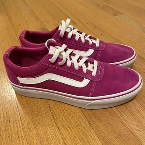 Classic Vans- Women’s size 10.5. Berry pink. Worn once.